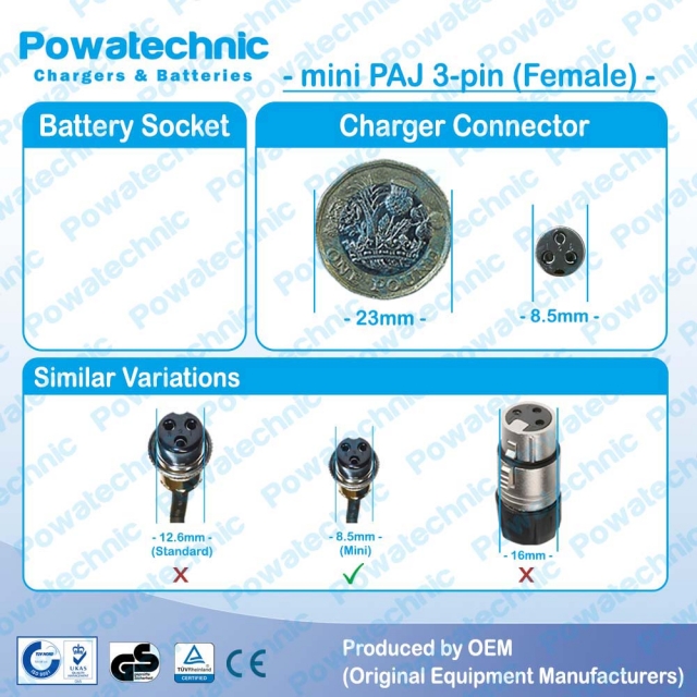 PAJ mini 3-pin (Female)