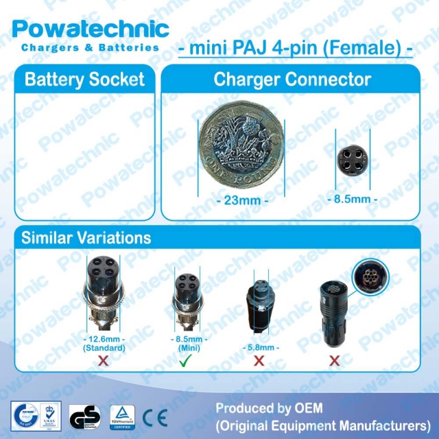 PAJ mini 4-pin (Female)