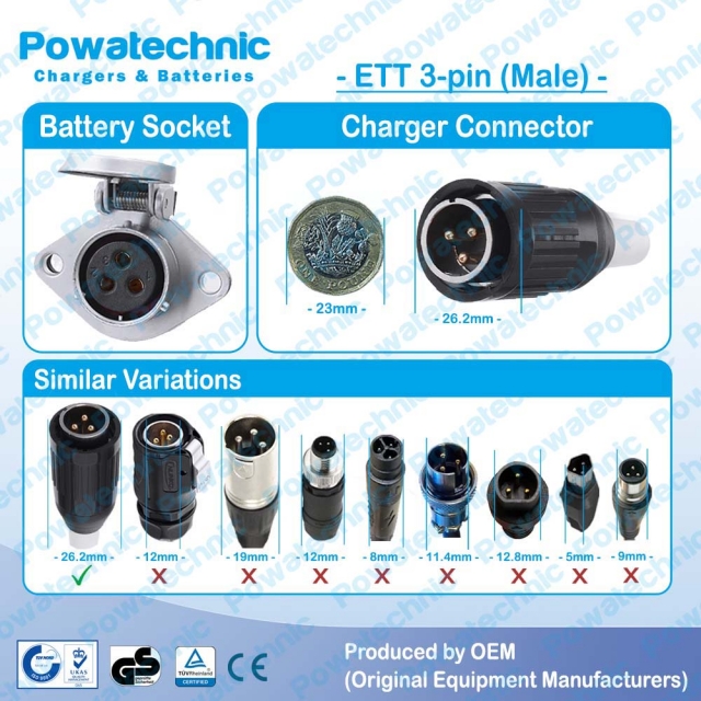 ETT 3-pin (Male) - 21