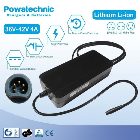 42V 5A DAR 5-pin Li-Ion Charger for 36V Darfon Battery - PCL3605041