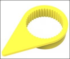 FIP33Y - 33mm Yellow wheel nut indicator
