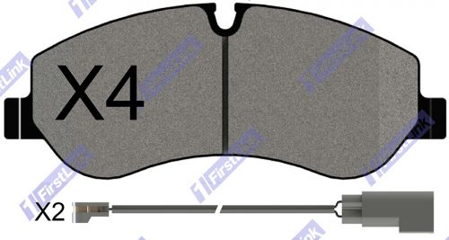 FORD Tourneo Custom [2012->] 2.0 TDCi (105bhp) Front Brake Pads