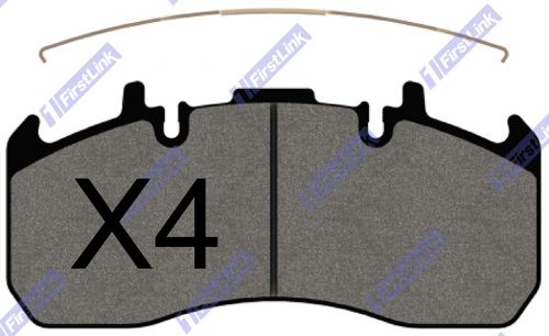VOLVO FL Series Mk4 [2006-2013] FLH7 (With Disc Brakes) Front Brake Pads