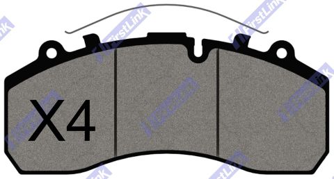 FODEN Alpha [2001-2006] 2000,      3000 Rear Brake Pads