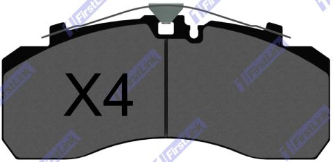 BERKOF Ambassador [2007-] ALE 106-205,      ALE 120-205 (4x2) Rear Brake Pads