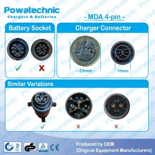 Mahle X35 4 pin Connector Lead only - PWT-MDA4M0