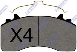 MAN TGX Series [2006-2013] 18T 4X2 Front Brake Pads