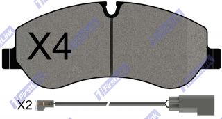 FORD Tourneo Custom [2012->] 2.0 TDCi (105bhp) Front Brake Pads