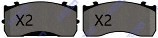 MERCEDES Atego Mk1 [1998-04] 712, 713, 715, 716, 812, 813, 814, 815, 816, 817, 818, 822, 823 Front Brake Pads
