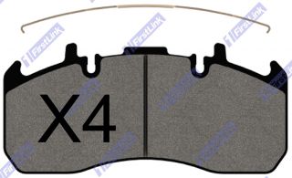 PLAXTON Paragon & Panther [2006-] Paragon & Panther (Volvo B9R Chassis) Front Brake Pads