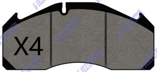 CAETANO Enigma [2000-2005] Volvo Chassis Front Brake Pads