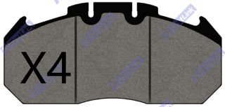 IVECO (IRISBUS) Arway [2005-2013] 10.6M,      12M,      12.8M (4x2) Front Brake Pads