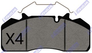 ALEXANDER DENNIS Dart (Disc Brake) [04-] SLF 8.5M 4x2 12.5T Rear Brake Pads