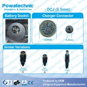PWT43006 - 54.6V 3A Li-Ion DCJ head Charger for 48V e-Bike battery  1